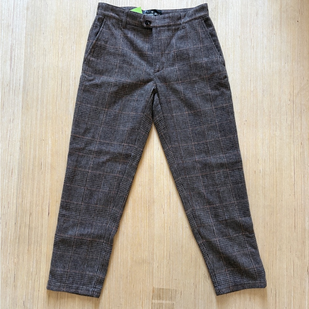 NWT Houston White Straight Leg Plaid Trouser Men’s Size 29x30